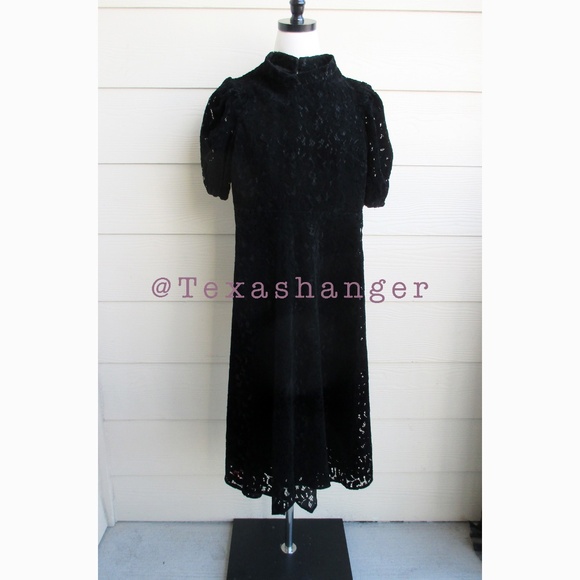 NWT ALLSAINTS Camila Lace Midi Dress US 0 - Picture 12 of 13